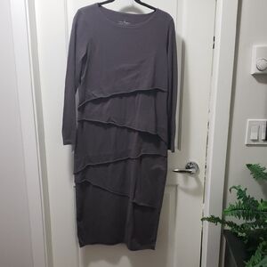 Elegant Gray Layered Dress